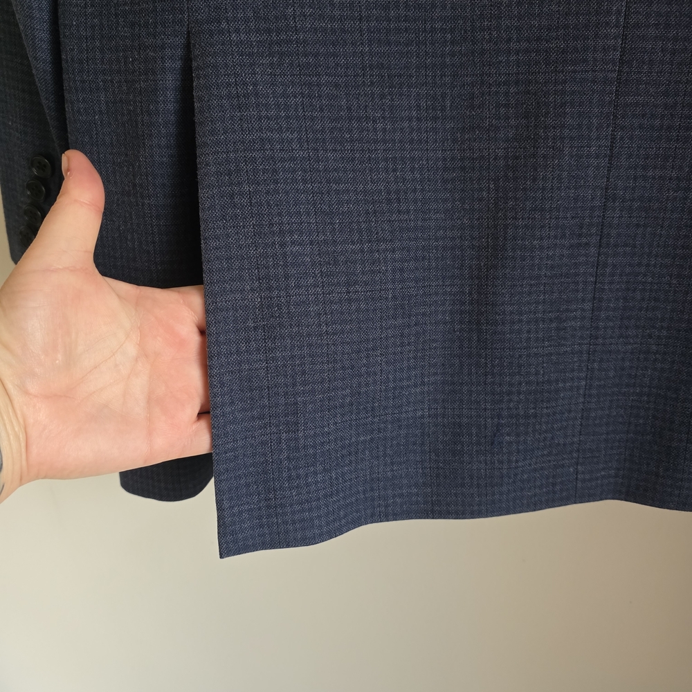 Michael Kors Deep Navy Textured Two-Button Sport Coat 42L NEW - Picture 9 of 16